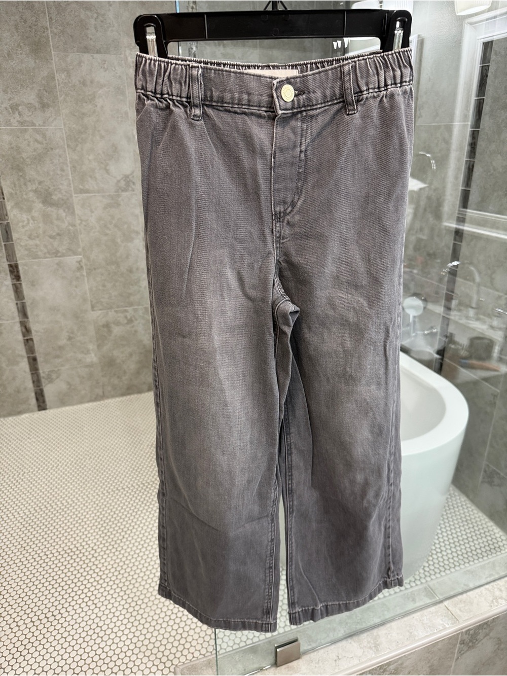 Zara Gray Denim Jeans - Washed Charcoal